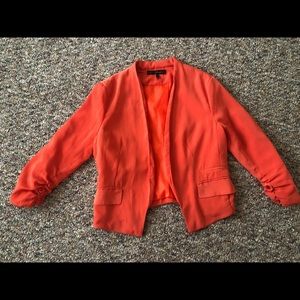 Heart Soul Bright Orange Blazer-Small